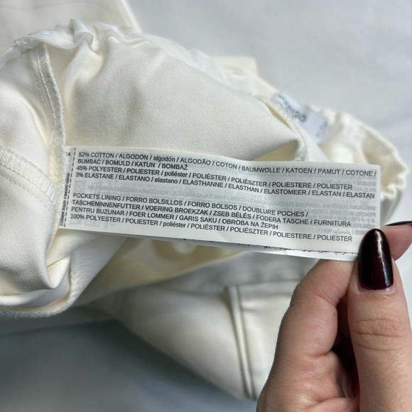 White Mango Slightly Cropped Chic Trousers - Picture 8 of 13